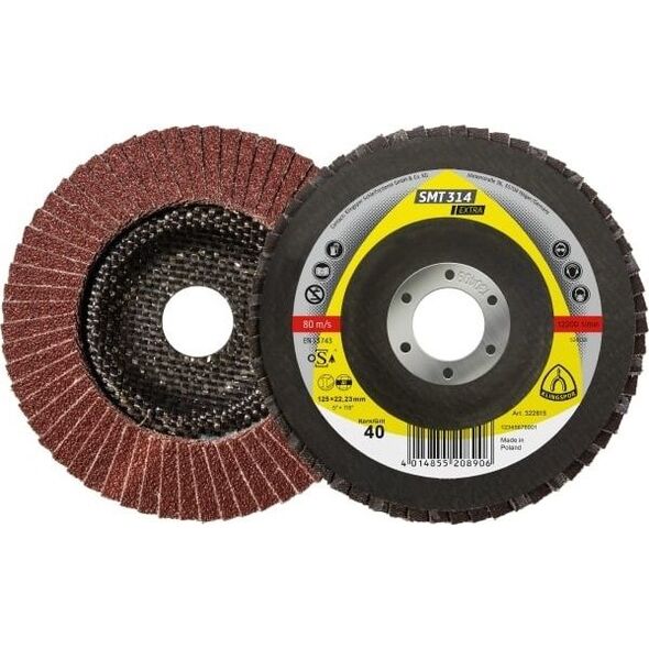 Klingspor ściernica listkowa talerzowa SMT314 125mm granulacja 120 (322819) 6417969 4014855208944