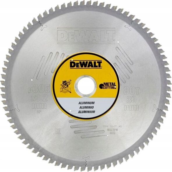 Dewalt piła tarczowa 305x30mm, 80 zębów (DT1916-QZ) 6418227 5035048093344