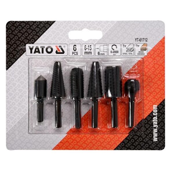 Yato YATO FREZY DO METALU 3szt. I DREWNA 3szt. YT-61712 6419344 5906083040337