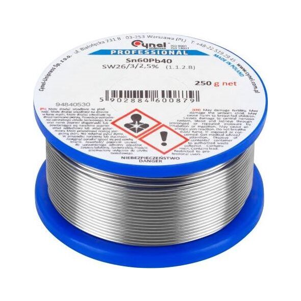 Cynel cyna 2.0mm szpula 250g (WG-01X-01-1-200-4) 6419599 5902884600817