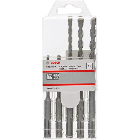 Wiertło Bosch do betonu SDS+ 5 6 10 8mm zestaw (2608579119) 6422406 6949509230058