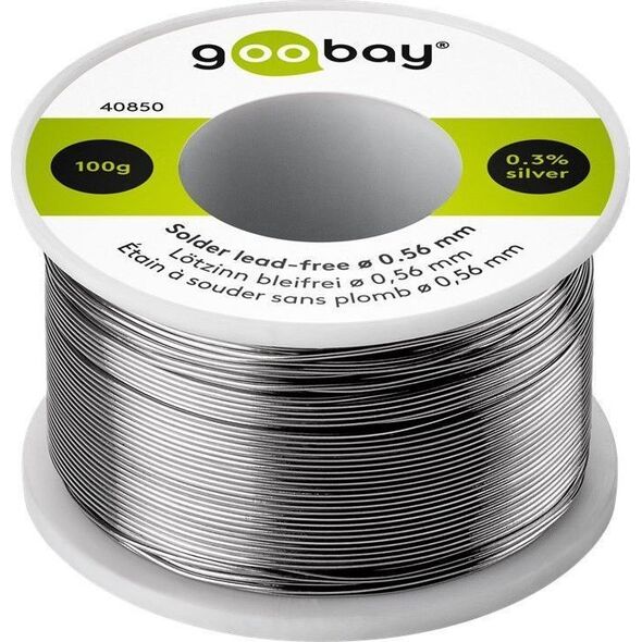 Goobay cyna lutownicza bezołowiowa 0,56mm 100g (40850) 6460953 4040849408502