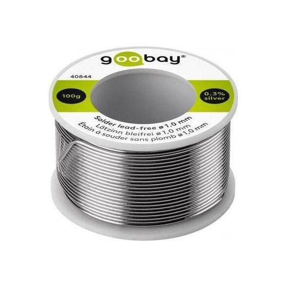 Goobay cyna lutownicza bezołowiowa 1mm 100g (40844) 6460955 4040849408441