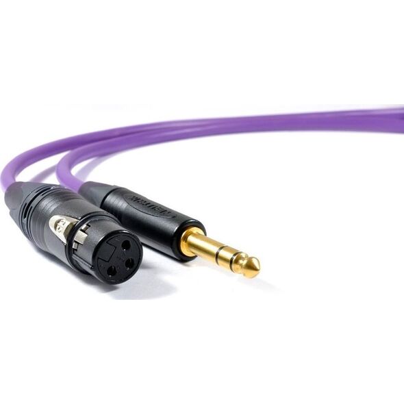 Kabel Melodika Jack 6.3mm - XLR 0.5m fioletowy 6466715 5907609005281