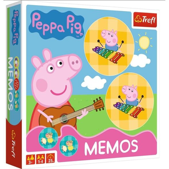 Trefl Memos Świnka Peppa TREFL 6487596 5900511018936