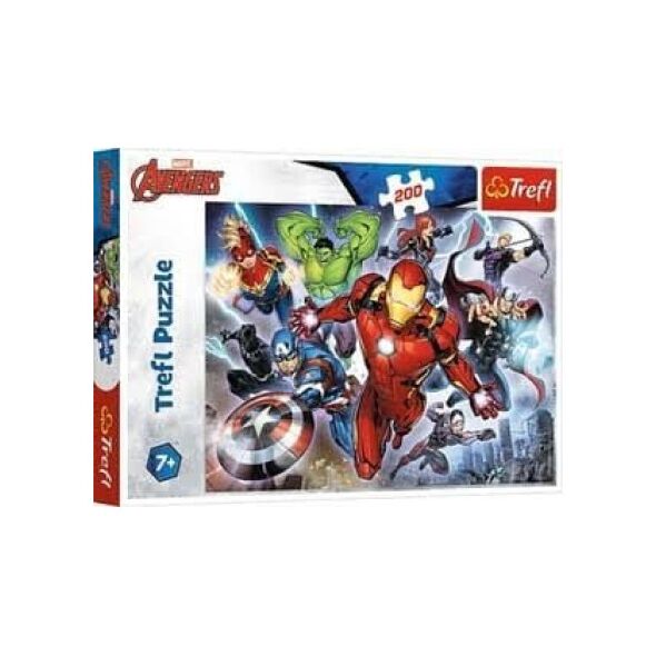 Trefl Puzzle 200 Elementów Waleczni Avengers 6495303 5900511132601