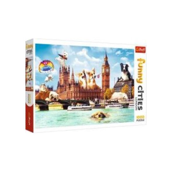 Trefl Puzzle 1000 elementów - Psy w Londynie 6503992 5900511105964