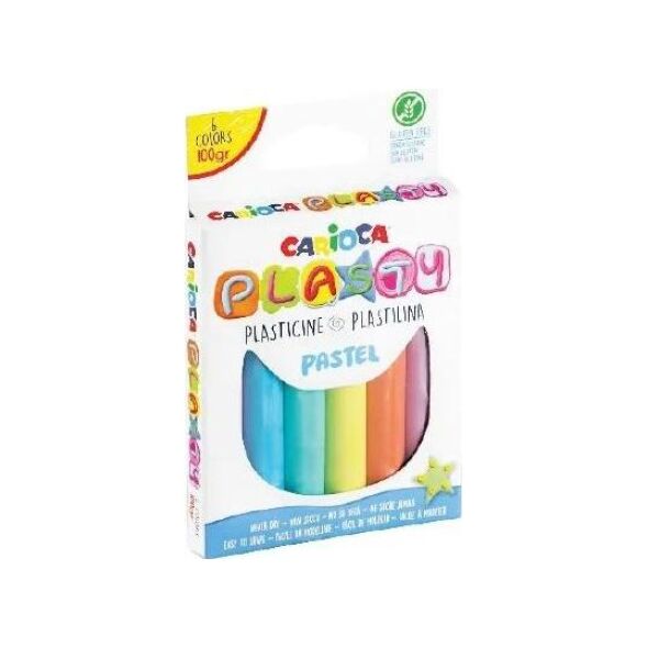 Carioca Plastelina 100g 6 kolorów pastelowa 6513634 8003511421748