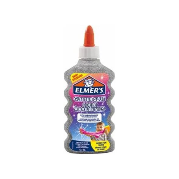Elmers Klej do slime'a brokatowe srebro 177 ml 6549341 3026980772550