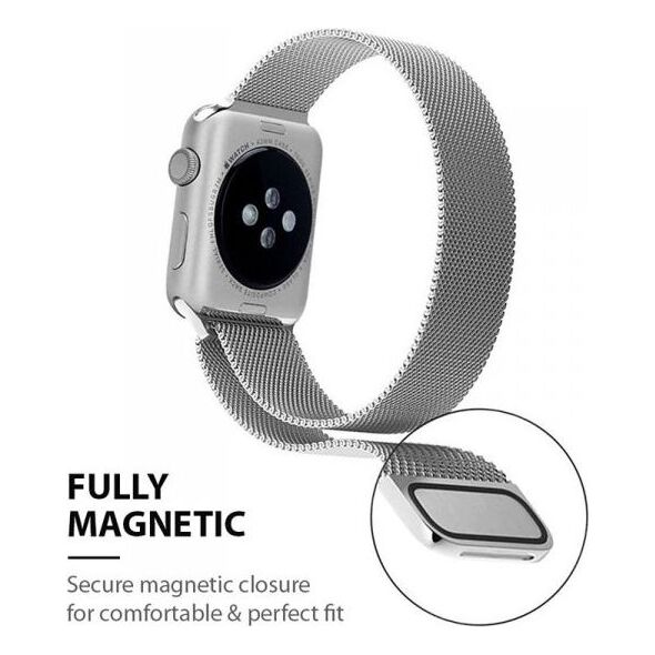 Crong Crong Milano Steel - Pasek ze stali nierdzewnej Apple Watch 38/40 mm (czarny) 6559154 5907731983815