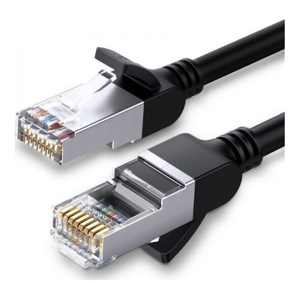 Ugreen Kabel sieciowy UGREEN z metalowymi wtyczkami, Ethernet RJ45, Cat.6, UTP, 1m (czarny) 6593288 6957303851911