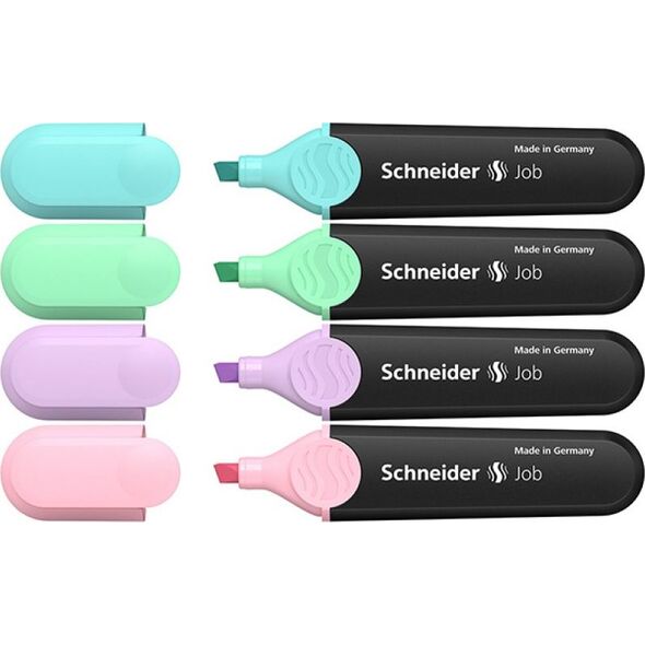 Schneider ZAKREŚLACZ SCHNEIDER JOB 1-5MM 4 SZT. PASTELOWY MIX 6605023 4004675135940