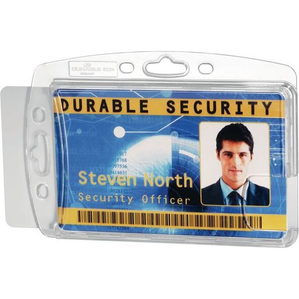 Staples DURABLE Etui na dwie karty identyfikacyjne 54x85mm,, 10 sztuk 6605053 4005546807645