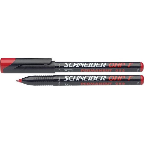 Staples SCHNEIDER Foliopis OHP F, 0,7mm, czerwony 6605115 4004675002372