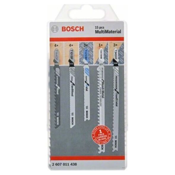 Bosch brzeszczot T zestaw Multimaterial 14+1 elementów (2607011438) 6609455 3165140997768