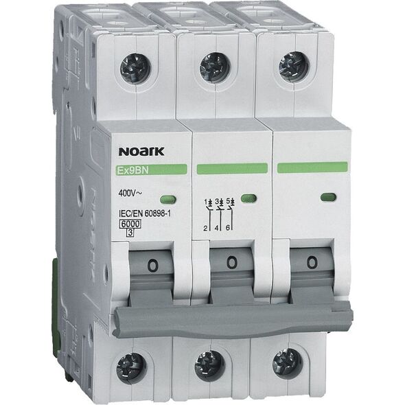 Noark Wyłącznik nadprądowy 3P C 25A 6kA AC Ex9BN 100145 6629170 8592765001467