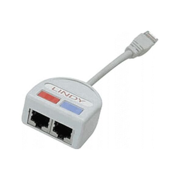Lindy Lindy Port Doubler UTP 2x 10/100BT RJ-45 Splittercat.5 2xEt 6630042 4002888340021