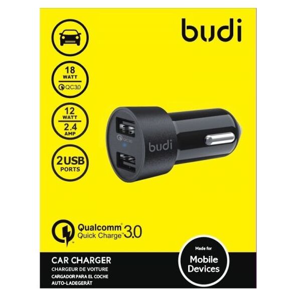 Ładowarka Budi 2x USB-A 3 A  (BD622Q) 6640089 6971536920305