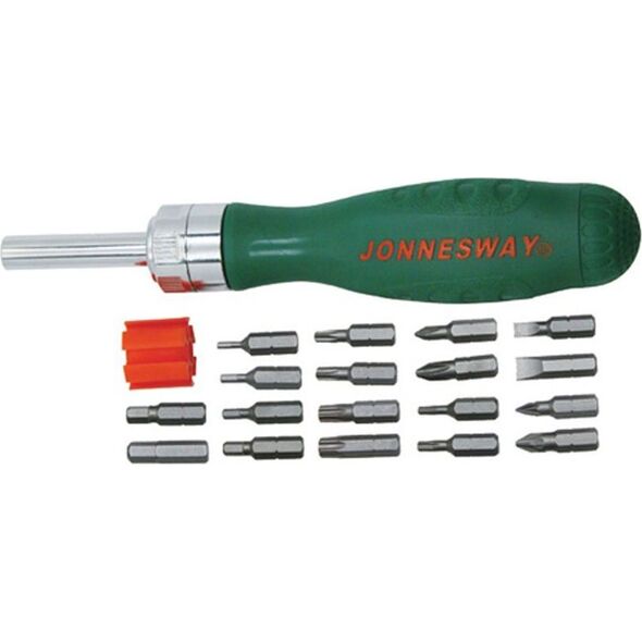 Jonnesway wkrętak z grzechotką 19 części (DR0119S) 6680719 4719152185775