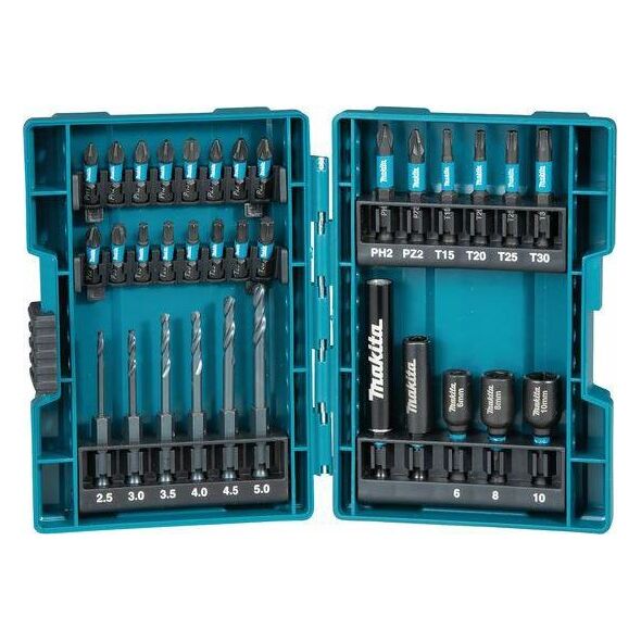 Makita MAKITA ZESTAW WIERTEŁ I KOŃC.+NAS.33el MB-66896 6685383 88381540025