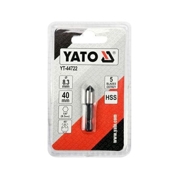 Yato Pogłębiacz do metalu 8,3mm HEX (YT-44722) 6685523 5906083049156