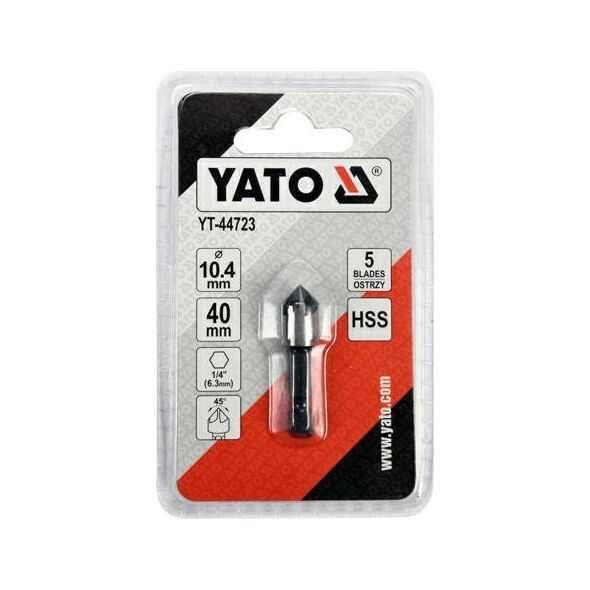 Yato Pogłębiacz do metalu 10,4mm HEX (YT-44723) 6685524 5906083049163