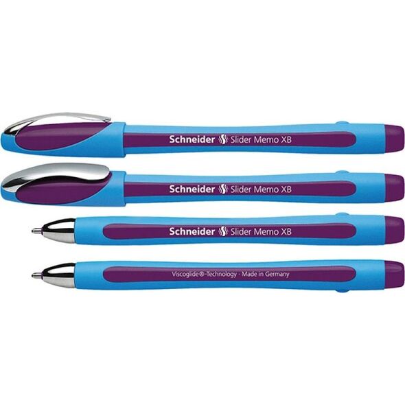 Schneider Długopis SCHNEIDER Slider Memo, XB, fioletowy 6793469 4004675065209