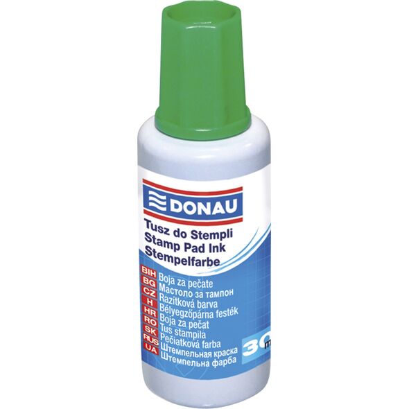 Donau Tusz do pieczątek DONAU, 30ml, zielony 6801859 9003106601394