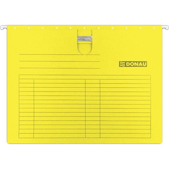 Donau Teczka zawieszkowa DONAU z wąsem, A4, 230gsm, żółta 6801877 5901498079088