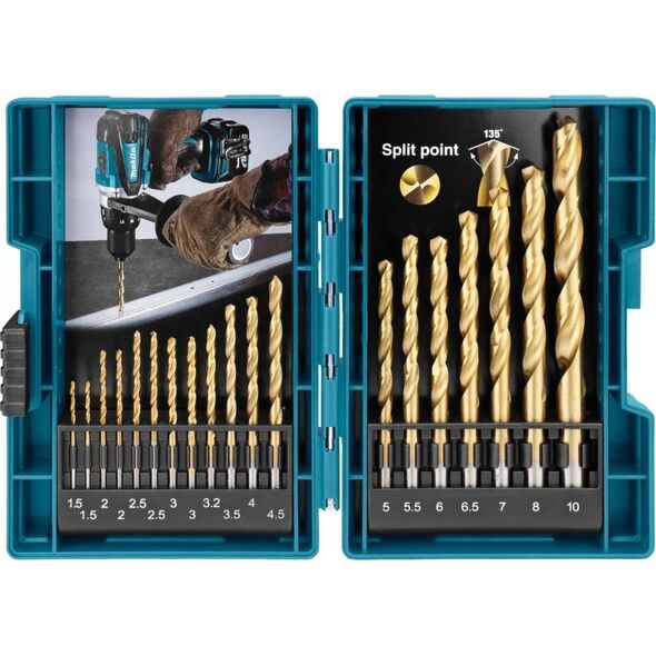 Wiertło Makita Makita drill set 19pcs B-67795 6852670 88381543927
