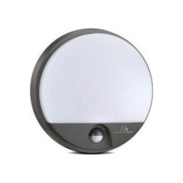 Lampa sufitowa Maclean Lampa LED Maclean MCE291 GR z czujnikiem ruchu na podczerwień 1100lm 15W IP54 szara 6858317 5902211116394