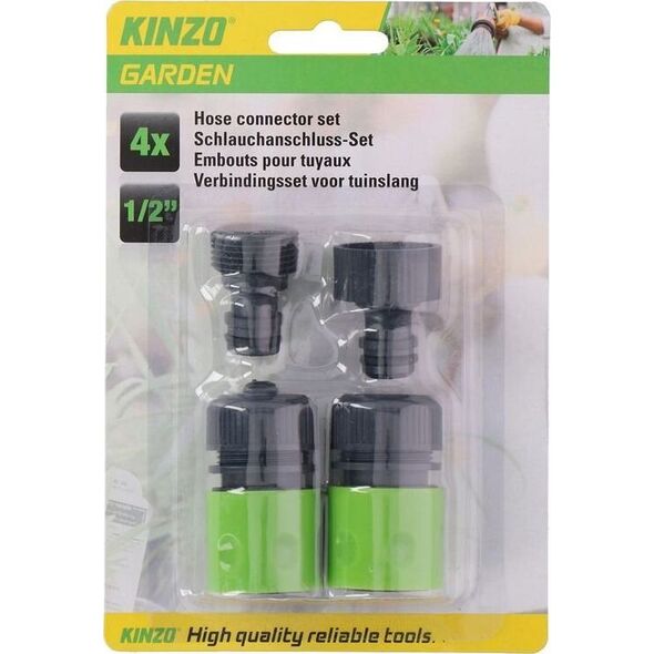 Kinzo Kinzo Garden laistymo žarnos jungčių rinkinys, 4 dalių 6860078 8711252131375