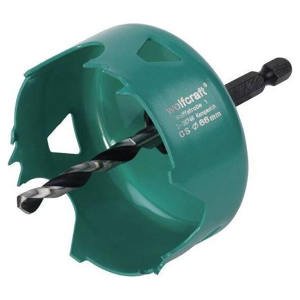 Wolfcraft Otwornica ze stali węglowej 68 mm Wolfcraft 6869805 4006885596801
