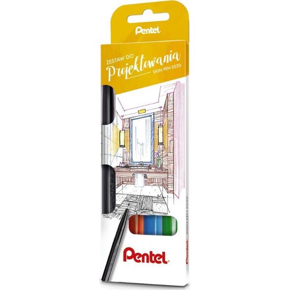 Pisak Sigh Pen 4 kolory PENTEL 6874129 5902894023743