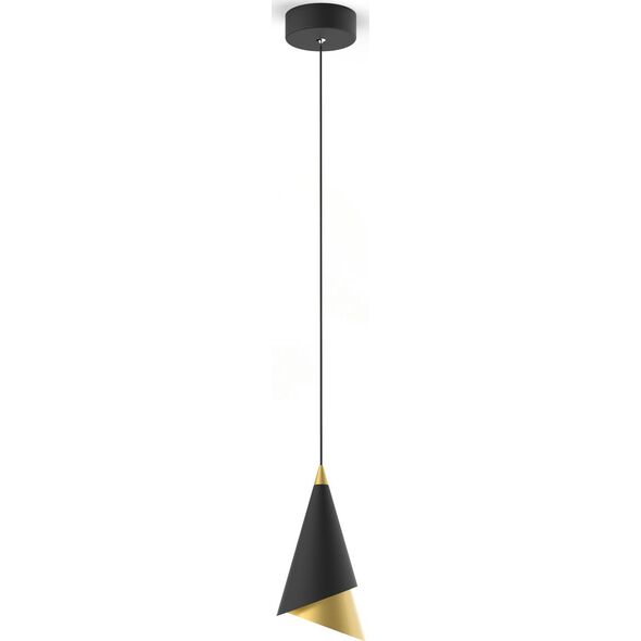 Lampa wisząca Italux Raalto ledowa nowoczesna czarny  (PND-433128-1B) 6906315 5900644313571