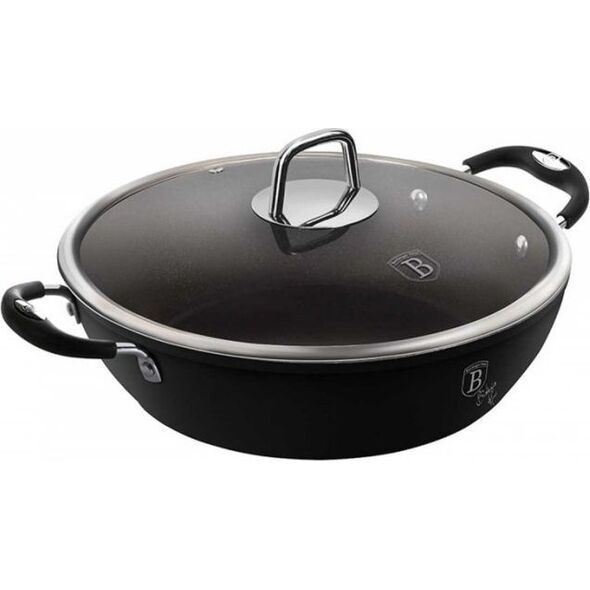 Berlinger Haus GARNEK TYTANOWY NISKI 28cm 3.8L BERLINGER HAUS BLACK PROFESSIONAL LINE BH-6125 6921452 5999108406119