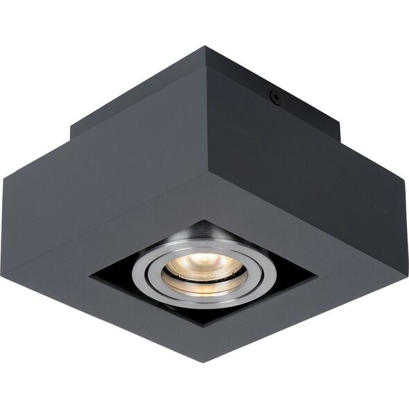 Lampa sufitowa Italux Oprawa natynkowa prostokątna czarna Italux Casemiro IT8002S1-BK/AL 6929757 5900644437970