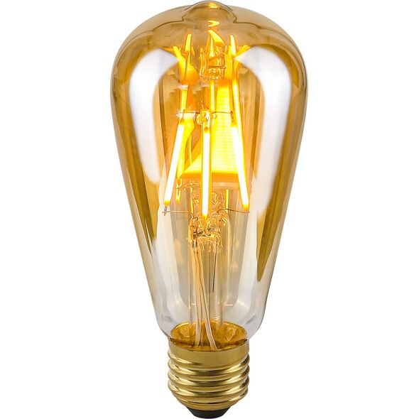 Italux Bursztynowa żarówka edison E27 4W ciepła Italux LED LDS-ST64-A 6936209 5900644312468