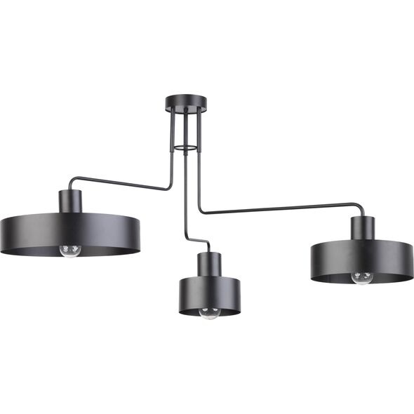 Lampa sufitowa Sigma Czarna lampa podsufitowa do salonu Sigma Vasco 31553 6942580 5902846813293