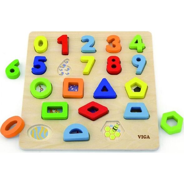 Viga Viga 50119 Puzzle sorter kształtów cyfry i krztałty 7079222 6934510501198