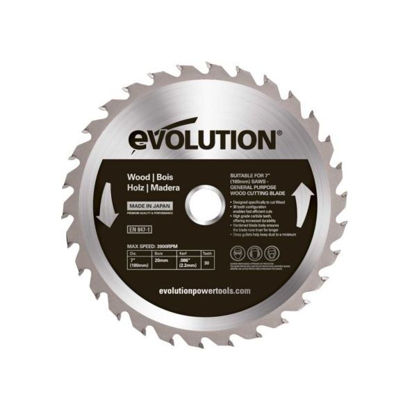 Evolution Piła widiowa TCT do cięcia drewna 180mm / 30z 7094490 849713000446