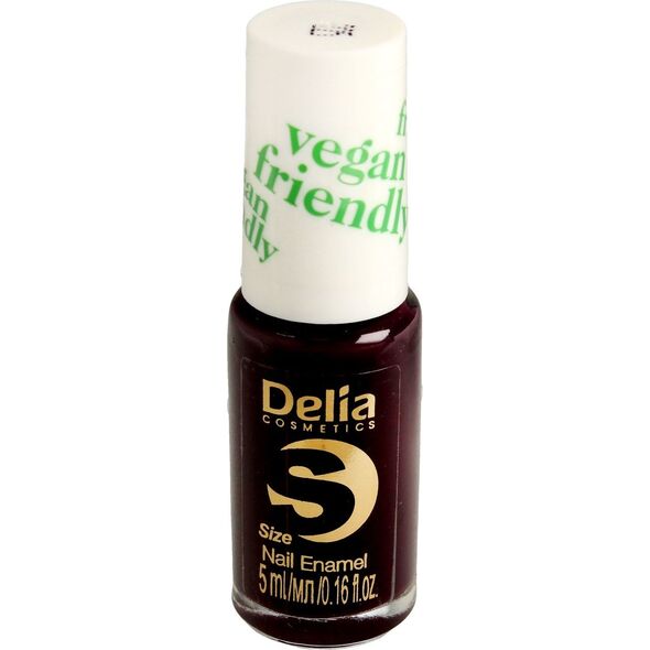 Delia Delia Cosmetics Vegan Friendly Emalia do paznokci Size S nr 225 Black Berry 5ml 7325159 5901350479940