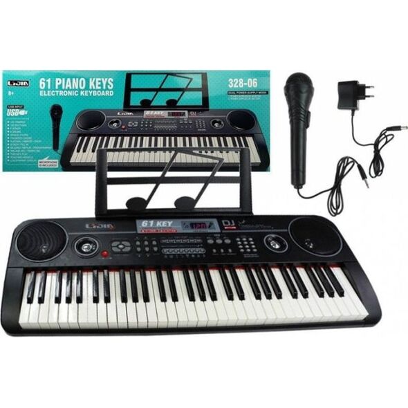 Lean Sport Keyboard Organy 328-06 Mikrofon Zasilacz Czarny 7345325 5908275999669