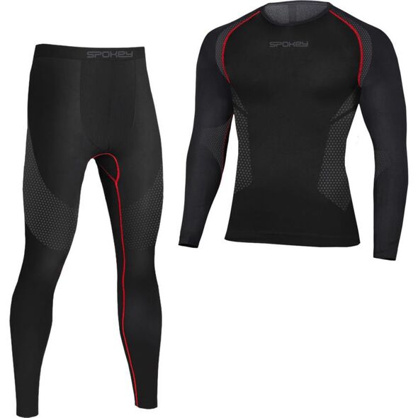Spokey Bielizna termoaktywna męska zestaw Lee czarna r. L/XL (928781) 7374022 5902693287810