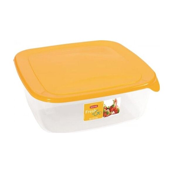 Curver Pojemnik Fresh Go Kwadratowy 2,9l Żółty Curver 7435512 3253920056221