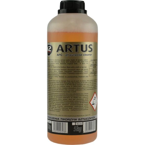 K2 K2 Artus płyn koncentrat do czyszczenia tworzyw sztucznych 1kg uniwersalny (4715-uniw) - 4715-uniw 7435961 5906534007278