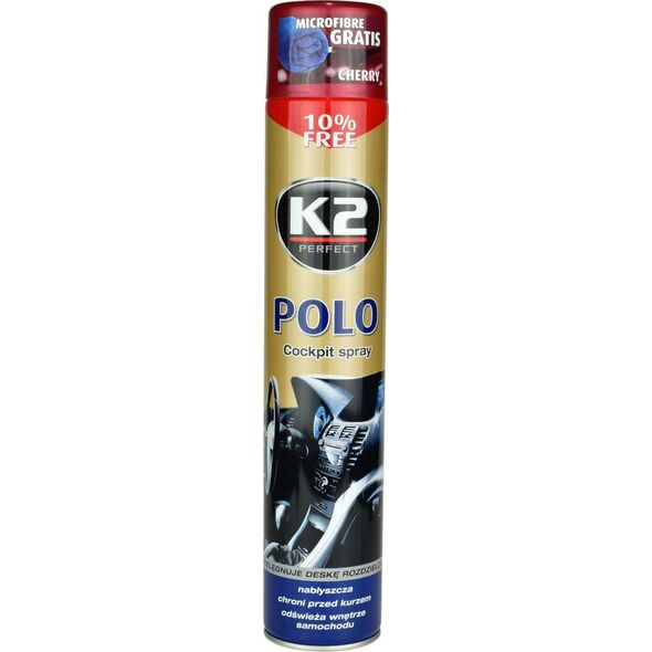 K2 Kokpit nabłyszczający K2 Polo Cockpit spray - Wiśnia 750ml uniwersalny 7436018 5906534013422