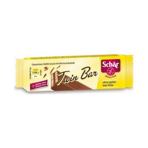 Schar Twin bar wafelki w czekoladowe bezglutenowe 3x21.5 g Schar 7439922 8008698010235