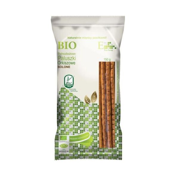 Envoy PALUSZKI ORKISZOWE PEŁNOZIARNISTE SOLONE BIO 150g - ENVOY 7440962 8586011381526