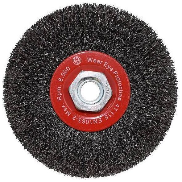 Abraboro Szczotka tarczowa 115 mm/M14 ABRABORO, drut karbowany 0,30 mm 7464986 5999082017158